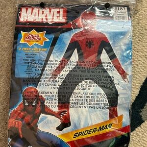 Halloween Medium child spider man costume includes mask and body suit